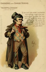 Charaktere aus Charles Dickens - Der Artful Dodger aus Oliver Twist, Postkarte, ca. 1903